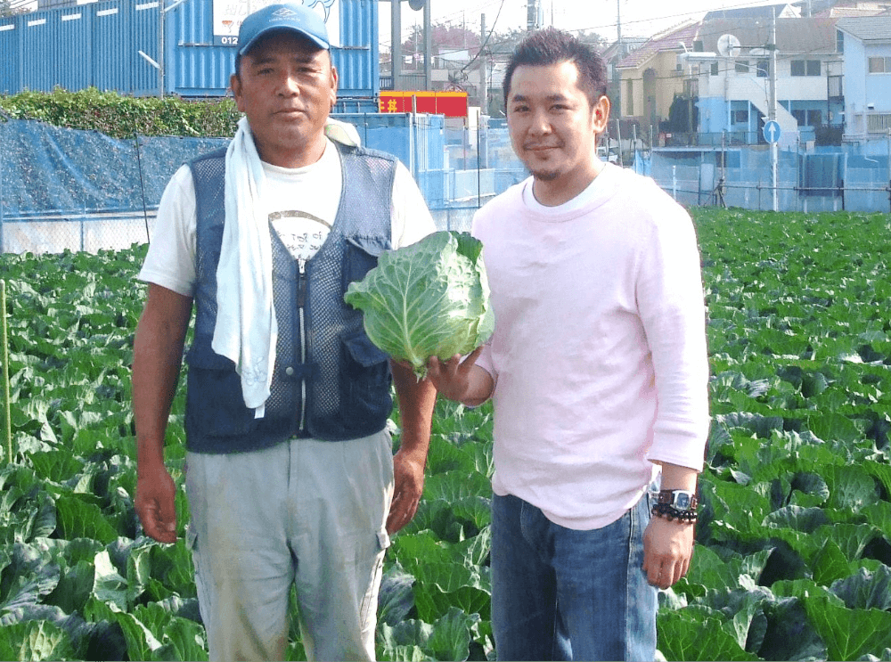 山田農園の朝穫れ野菜